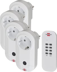 Set de prize cu telecomandă Brennenstuhl RC CE1 4001 – Set de 4 prize radio, set de prize controlabile de la distanță 1