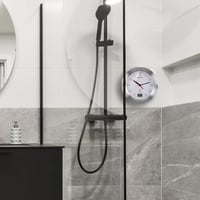 Bresser MyTime Bath fürdőszobai fali óra hőmérővel és rádiójel vezérléssel - Single, White, Radio controlled clock 8