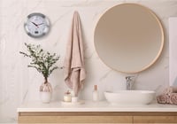 Bresser MyTime Bath fürdőszobai fali óra hőmérővel és rádiójel vezérléssel - Single, White, Radio controlled clock 7