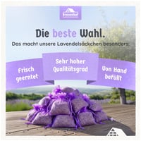 Brevenhof vrećice s mirisom lavande 22 kom - Protiv moljaca za ormare i odjeću - 100% prirodna sušena lavanda - Za automobil, sobu i praonicu rublja 3