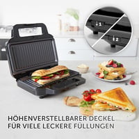 Aparat de sandvișuri, vafe și panini Breville VST098X Ultimate 3 în 1 - negru/inox 4