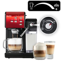 Breville Prima Latte II Eszpresszó és Kávégép - 15 bar Professzionális Pumpa, Automata Tejhabosító, Piros - VCF109X 4