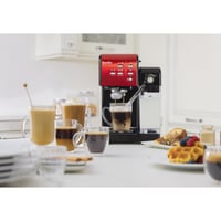 Breville Prima Latte II Eszpresszó és Kávégép - 15 bar Professzionális Pumpa, Automata Tejhabosító, Piros - VCF109X 6