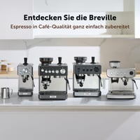 Espressor cu pârghie Breville VCF126X Barista Max cu râșniță încorporată și spumator de lapte, rezervor de apă 2,8 L, 15 bari, oțel inoxidabil 8