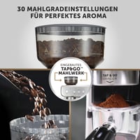 Espressor cu pârghie Breville VCF126X Barista Max cu râșniță încorporată și spumator de lapte, rezervor de apă 2,8 L, 15 bari, oțel inoxidabil 5