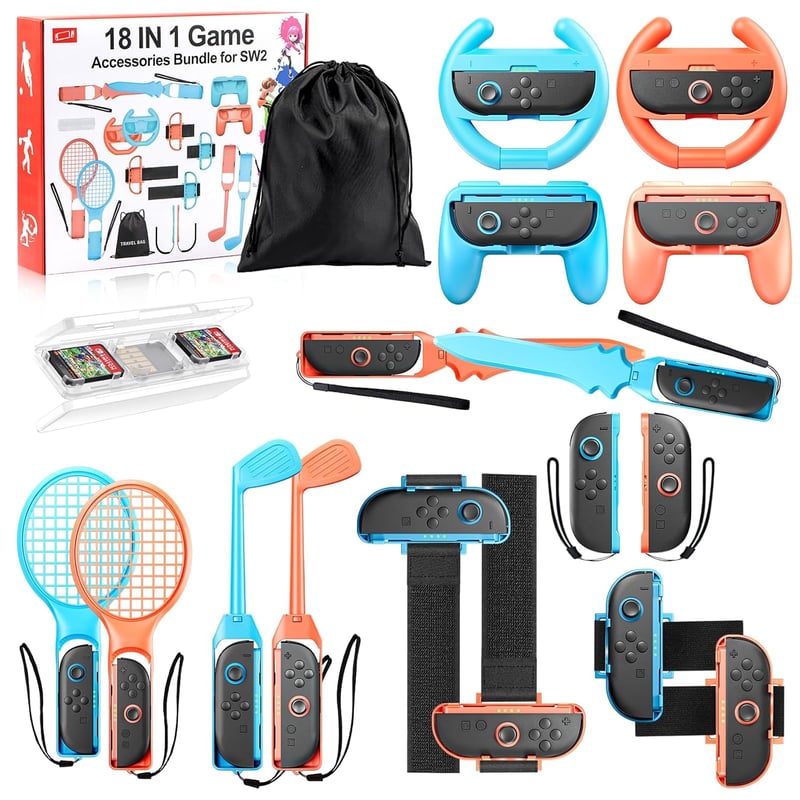 BRHE 18in1 Nintendo Switch 2 Sport Szett Családi Játékokhoz