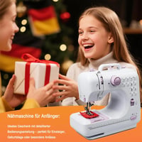 BRICH Mini elektromos varrógép kezdőknek és gyerekeknek - 12 öltéssel, pedállal 7