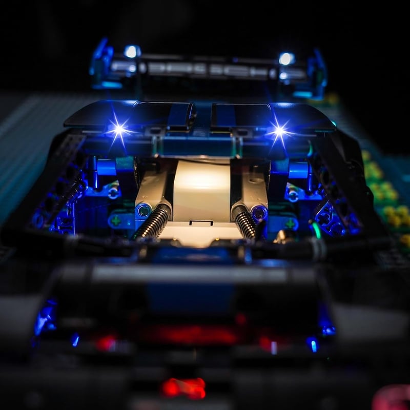 BrickBling LED Világítás Készlet Lego 42176 Porsche GT4 e-Performance Versenyautóhoz - Távirányítható Fényszett Építőjátékhoz 15+ Éveseknek