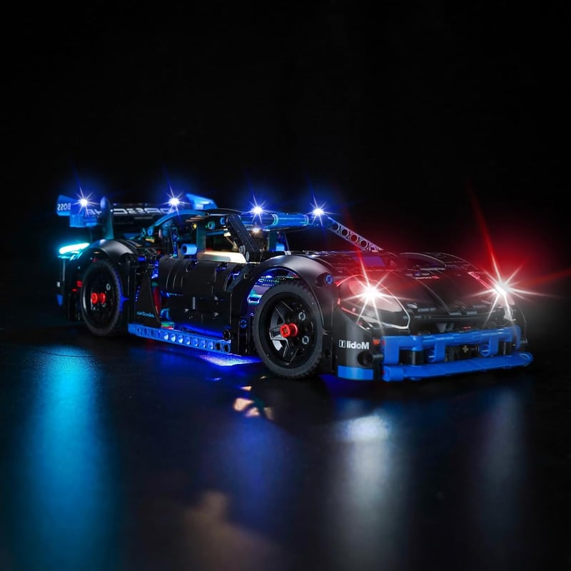 BrickBling LED Világítás Készlet Lego 42176 Porsche GT4 e-Performance Versenyautóhoz - Távirányítható Fényszett Építőjátékhoz 15+ Éveseknek