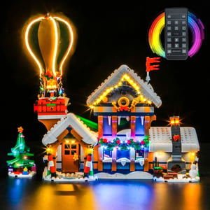 BrickBling LED osvetľovacia súprava s diaľkovým ovládaním - kompatibilná s Lego Santa's Post Office 10339
