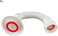 BricoLoco.com Szifon Lefolyócső Flexibilis Univerzális 32-40mm Fehér 8