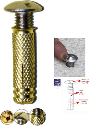 Șuruburi de fixare pentru chiuvetă BricoLoco din oțel inoxidabil A2 - 50 bucăți