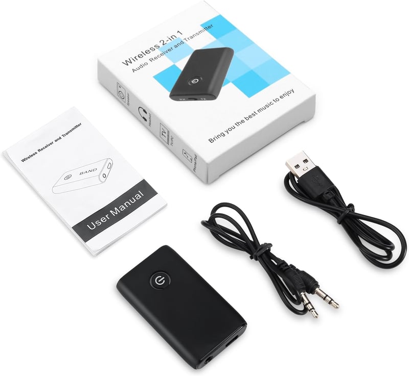 Brifit Bluetooth Adapter 5.3 Adó-Vevő 2in1 TV Hanghoz, 3.5mm Jack Aux Vezeték Nélküli Átalakító Fejhallgató Hangszóró Sztereó