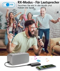 Brifit Bluetooth Adapter 5.3 Adó-Vevő 2in1 TV Hanghoz, 3.5mm Jack Aux Vezeték Nélküli Átalakító Fejhallgató Hangszóró Sztereó 7
