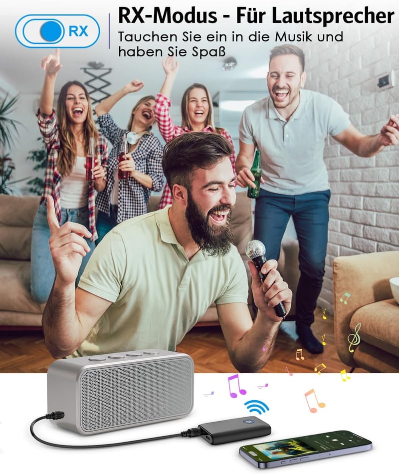 Brifit Bluetooth Adapter 5.3 Adó-Vevő 2in1 TV Hanghoz, 3.5mm Jack Aux Vezeték Nélküli Átalakító Fejhallgató Hangszóró Sztereó