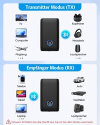 Brifit Bluetooth Adapter 5.3 Adó-Vevő 2in1 TV Hanghoz, 3.5mm Jack Aux Vezeték Nélküli Átalakító Fejhallgató Hangszóró Sztereó 4