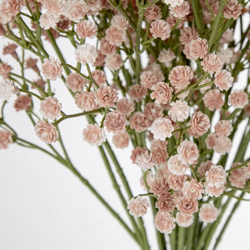 Briful 10 db Élethű Selyem Gypsophila Művirág Csokor - Időjárásálló Bézs Dekoráció Esküvőre, Partikra és Virágrendezéshez, 60 cm