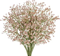 Briful 10 db Élethű Selyem Gypsophila Művirág Csokor - Időjárásálló Bézs Dekoráció Esküvőre, Partikra és Virágrendezéshez, 60 cm 1