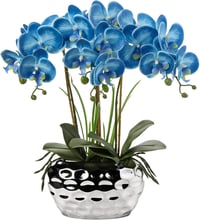 Briful 44 cm Phalaenopsis Orchidea Művirág Kerámia Kaspóban Otthon Dekorációhoz 1