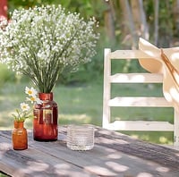 Briful Művirág Gypsophila Csokor - 10 db Időjárásálló Művirág Otthoni, Esküvői, Parti Dekorációhoz - Menta Krém Színben 2