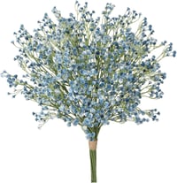 Briful Művirág Gypsophila Csokor - Kék Művirágok Otthoni, Esküvői Dekorációhoz - Időjárásálló Műanyag Babárózsák, 12 db-os Szett 1