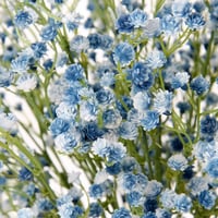 Briful Művirág Gypsophila Csokor - Kék Művirágok Otthoni, Esküvői Dekorációhoz - Időjárásálló Műanyag Babárózsák, 12 db-os Szett 2