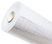 Samolepiaca fólia na knihy Bright Ideas BI9018, priehľadná polypropylénová ochranná fólia na školské zošity, 100 cm x 25 m s rezacou mriežkou 3