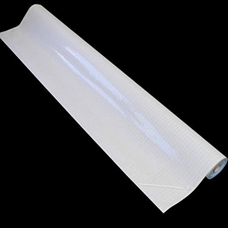 Samolepiaca fólia na knihy Bright Ideas BI9018, priehľadná polypropylénová ochranná fólia na školské zošity, 100 cm x 25 m s rezacou mriežkou