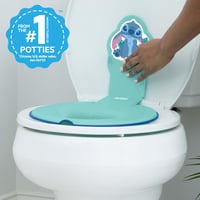 Bright Starts Disney Baby Stitch redukcia na WC pre deti, s protišmykovými úchytmi, modrá, od 18 mesiacov 3