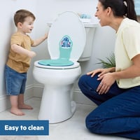 Bright Starts Disney Baby Stitch redukcia na WC pre deti, s protišmykovými úchytmi, modrá, od 18 mesiacov 5