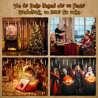 BrightArk 12 db Lebegő LED Gyertya Távirányítóval - Elemes Lángmentes Dekorációs Fények Varázspálcával, Halloween és Karácsonyi Díszítéshez 2
