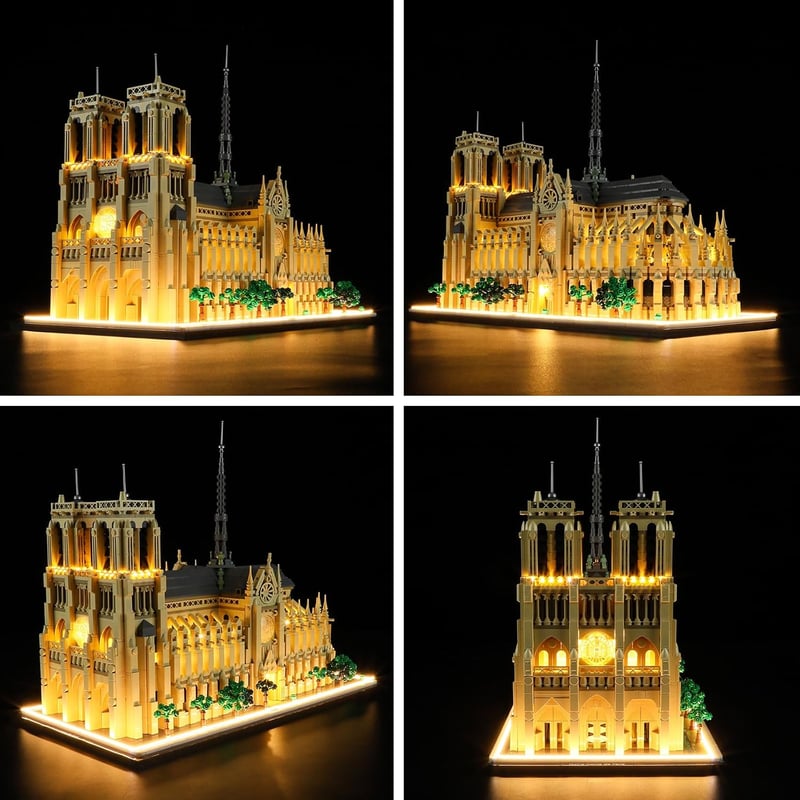BRIKSMAX LED világítás szett LEGO Notre-Dame katedrálishoz - Építőkészlet kompatibilis
