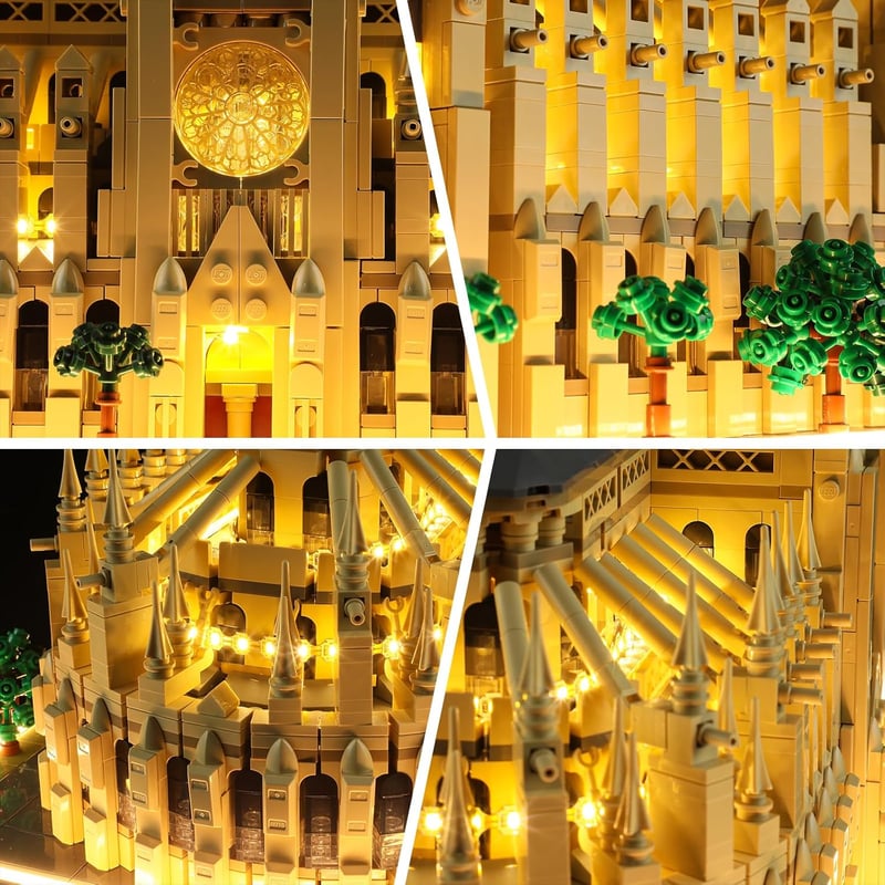BRIKSMAX LED világítás szett LEGO Notre-Dame katedrálishoz - Építőkészlet kompatibilis