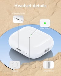 Carcasă de încărcare wireless BRILLESS pentru AirPods generația a 3-a – Cutie de încărcare Bluetooth de schimb cu buton de sincronizare și port Lightning 5