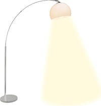Brilliant Vessa ívelt állólámpa, 1,7 m, E27, króm/fehér 1
