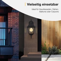 Brilliant Newport kültéri fali lámpa – 34 cm, fekete, E27, esőálló, max. 60W, kültéri világítás 9