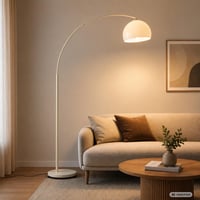 Brilliant Vessa ívelt állólámpa bézs - E27 60W elegáns padlólámpa nappali szobába 6