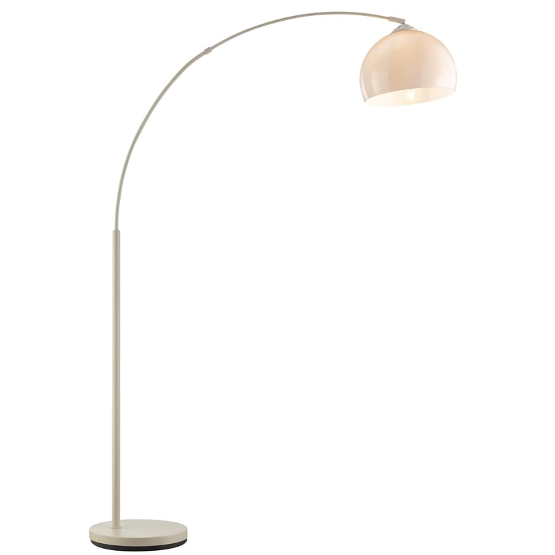 Brilliant Vessa ívelt állólámpa bézs - E27 60W elegáns padlólámpa nappali szobába