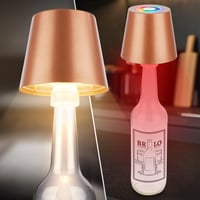 BRILONER 3 v 1 RGBW LED stolná lampa bezdrôtová IP44 s dotykovou funkciou stmievateľná akumulátorová bronzová nočná lampa na čítanie kempingová 36x1 5