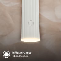 BRILONER Akumulatorska viseća svjetiljka, dimabilna na dodir, podesiva po visini, topla bijela, bez potrebe za priključkom na struju, LED, za blagovaonski stol, dnevni boravak, 4,5x160 cm, antikno bijela 5