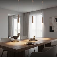 BRILONER Akumulatorska viseća svjetiljka, touch prigušivanje, podesiva visina, toplo bijela LED, luster za blagovaonski stol i dnevni boravak, 4,5x160 cm, bež 4