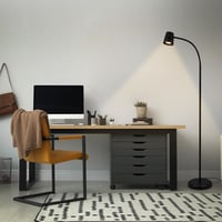 BRILONER állólámpa forgó GU10 9W fekete olvasólámpa ívlámpa 3