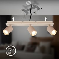 BRILONER Otočné stropné svietidlo s päticou GU10, max. 9 W, 45 cm, béžové – Stropné osvetlenie do obývačky, spálne a kuchyne 7