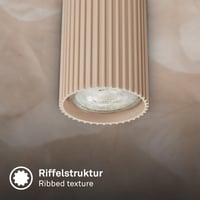 BRILONER Otočné stropné svietidlo s päticou GU10, max. 9 W, 45 cm, béžové – Stropné osvetlenie do obývačky, spálne a kuchyne 6