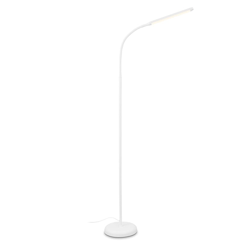 BRILONER LED podna lampa s prigušivanjem, rotirajućim svjetlom za čitanje, upravljanjem na dodir, neizravnim osvjetljenjem, dekoracija za dnevni boravak, bijela