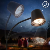 LED stojaca lampa BRILONER s dotykovým ovládaním, plynule stmievateľná, s vymeniteľnou batériou a svetelným zdrojom, 126,5 cm, čierna, do obývačky 4