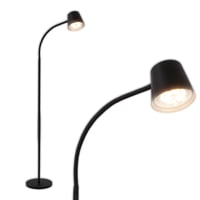 LED stojaca lampa BRILONER s dotykovým ovládaním, plynule stmievateľná, s vymeniteľnou batériou a svetelným zdrojom, 126,5 cm, čierna, do obývačky 1