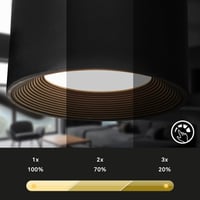 Lampă de birou LED BRILONER cu baterie, detașabilă magnetic, rotativă la 360 de grade, reglabilă, CCT, lampă de citit, cu clips, lampă pentru noptieră, 44 cm, negru 6