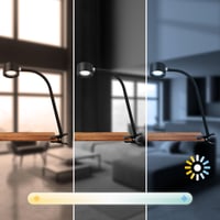 Lampă de birou LED BRILONER cu baterie, detașabilă magnetic, rotativă la 360 de grade, reglabilă, CCT, lampă de citit, cu clips, lampă pentru noptieră, 44 cm, negru 7