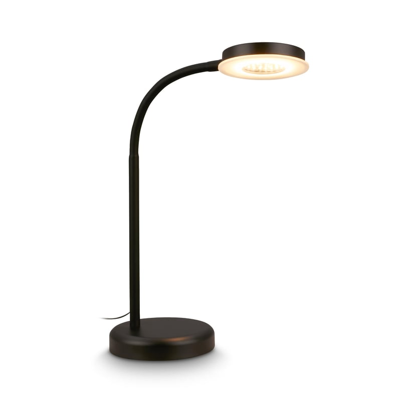 Lampă de birou LED BRILONER cu control tactil, reglabilă treptat, rotativă, lampă de citit, veioză, Home Office, 32,5x13x40 cm, negru